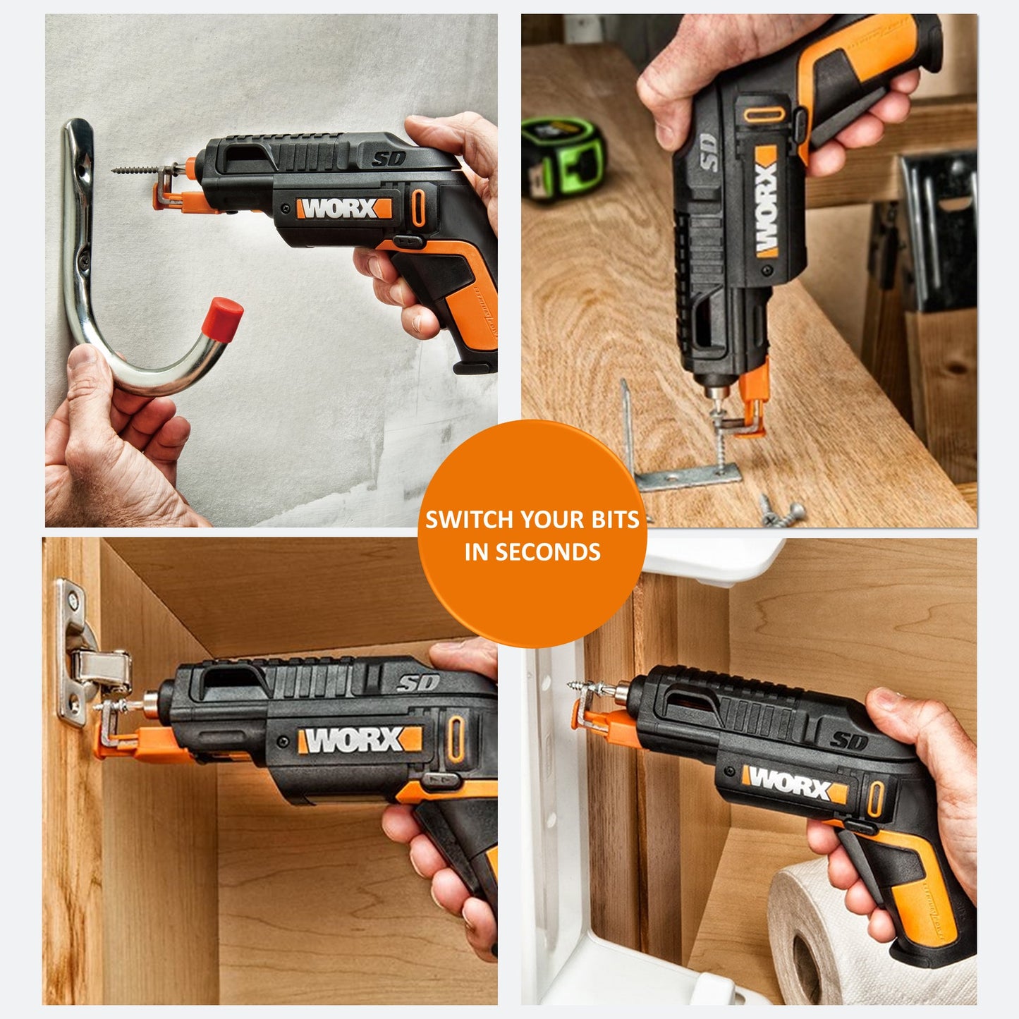 WX255 4V Cordless SD Slide Driver