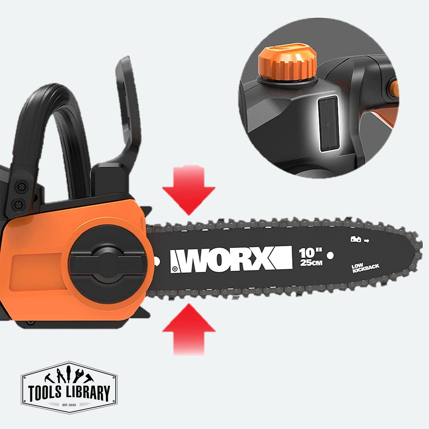 WG368E 40V Cordless Chain Saw