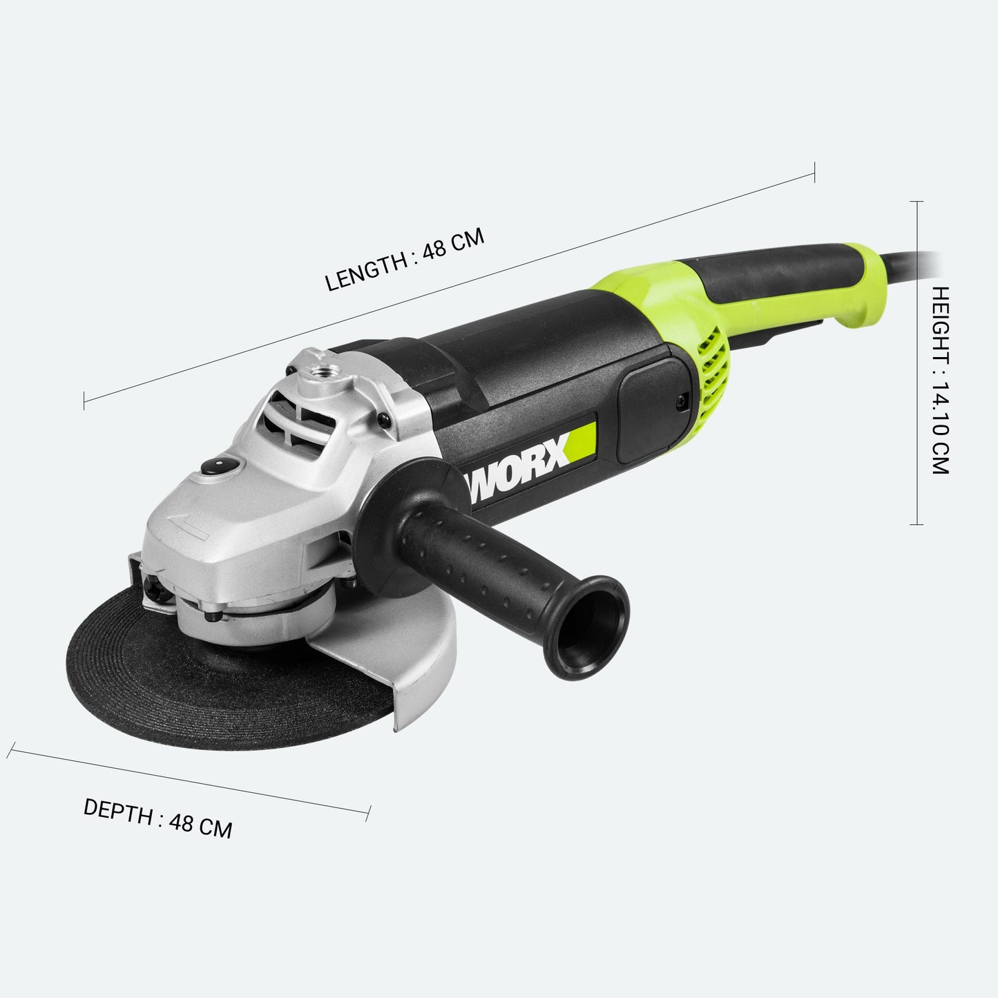 WU738.1 Corded Angle Grinder