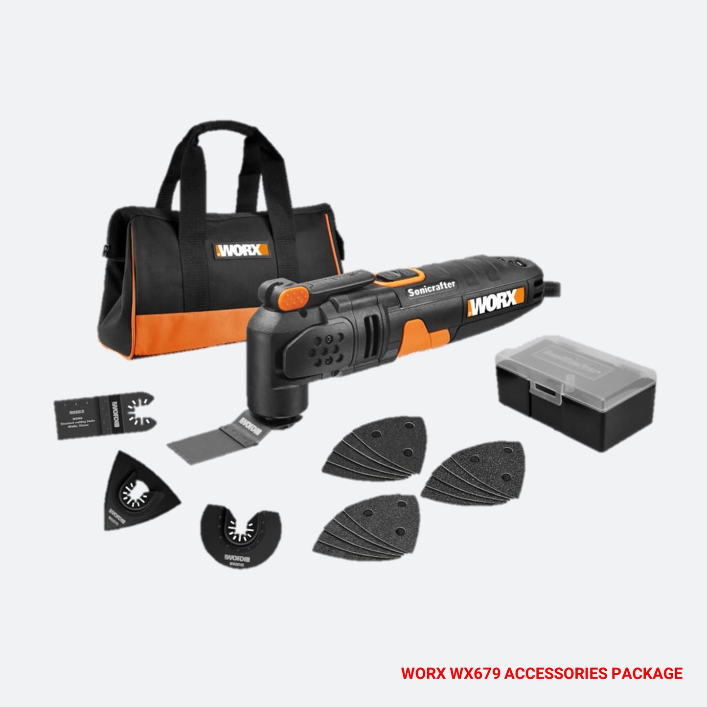 WX679 Corded Universal Hyperlock Oscillating Multi-Tool - Sonicrafter