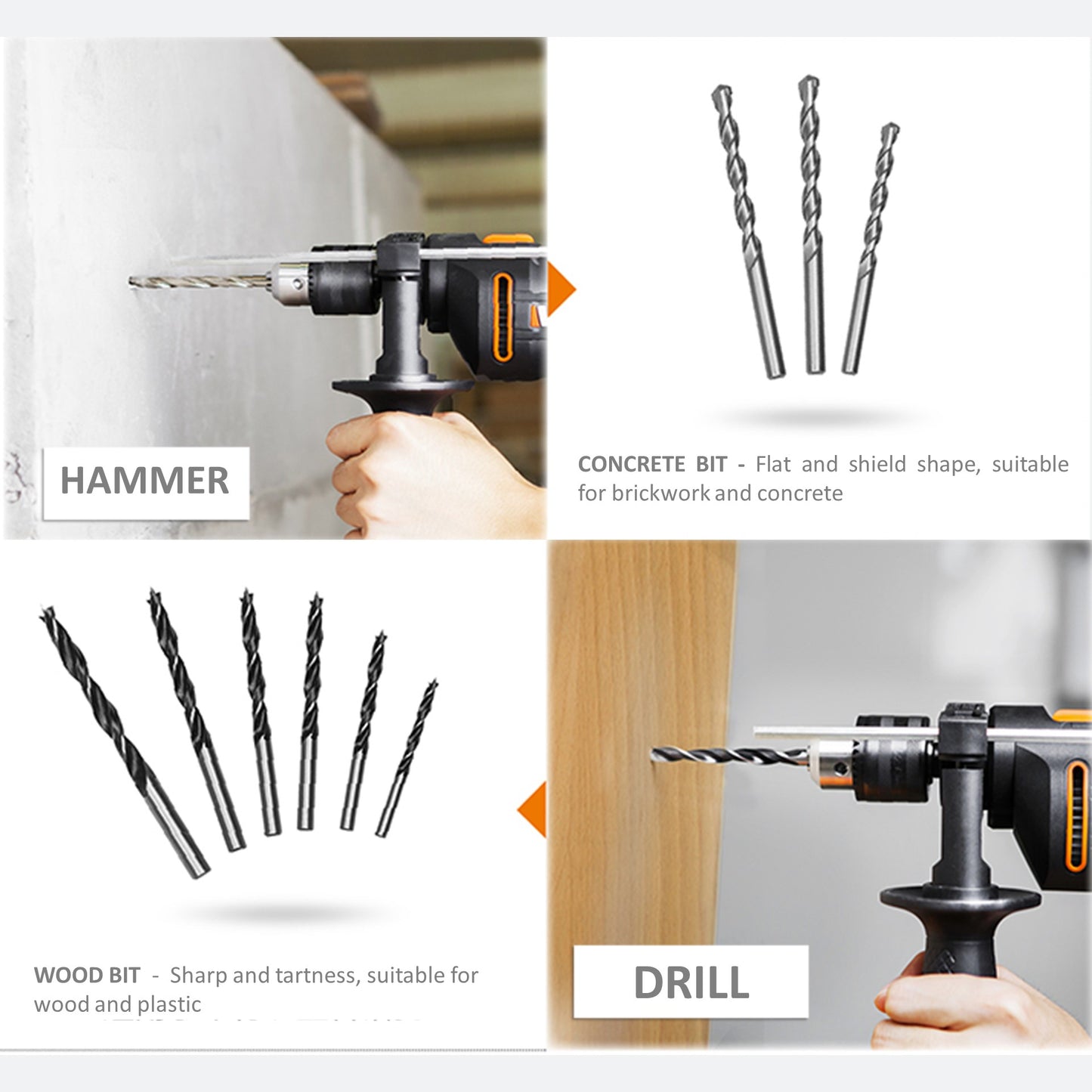 WX317.3 Corded Hammer Impact Drill